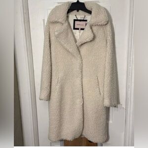 💛BCBGeneration Cream Teddy Jacket coat